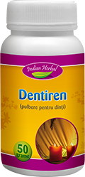 Dentiren Dentiren  pulbere de plante pentru curatarea dintilor 50g Indian Herbal