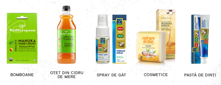 produse cu miere de Manuka