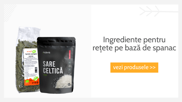 Ingrediente pentru rețete pe bază de spanac - vegis.ro