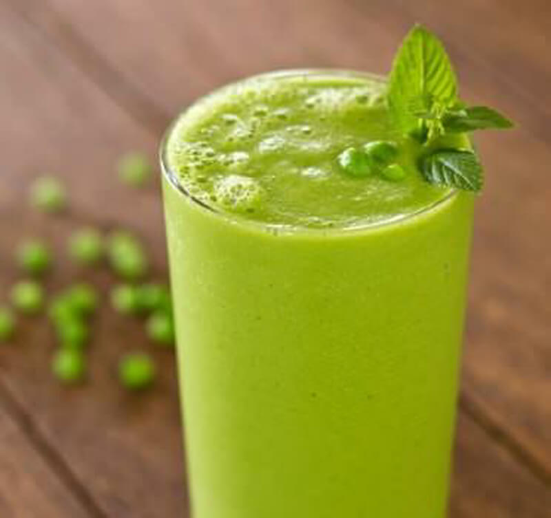 Smoothie de mazăre cu mentă