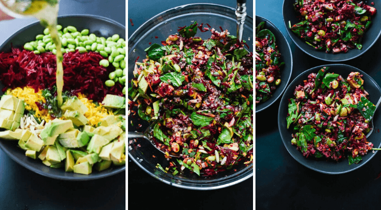 reteta de salata cu sfecla rosie si quinoa