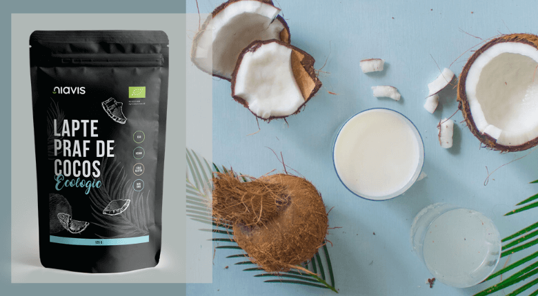 lapte praf de cocos