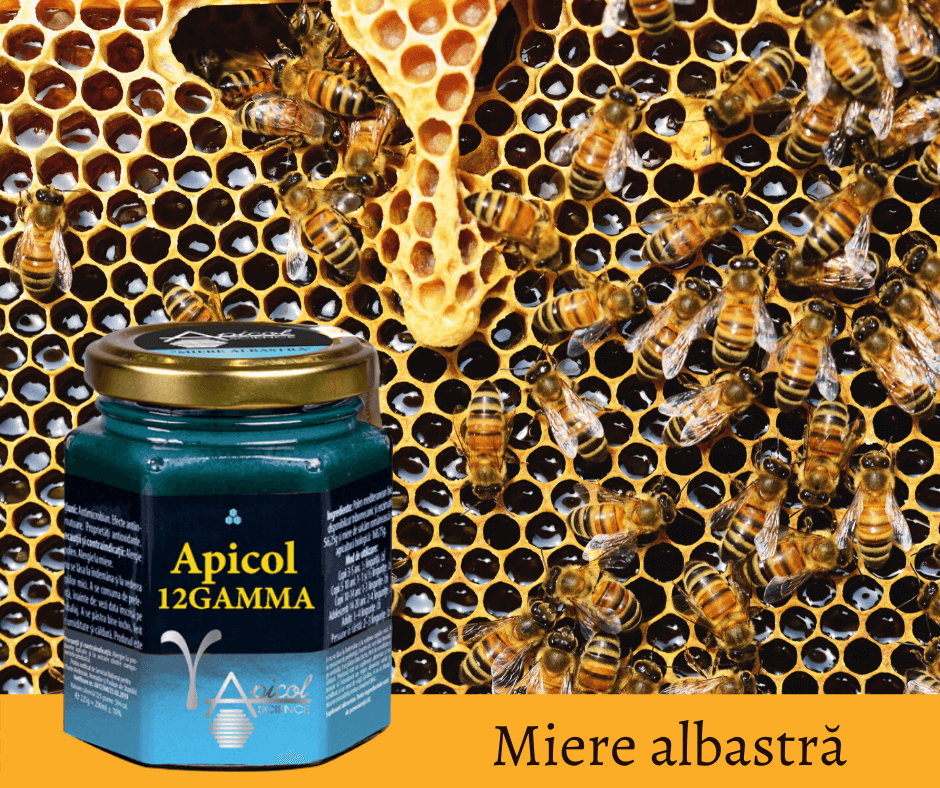 Miere albastră cu spirulină și tămâie ApicolScience