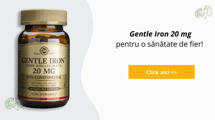 beneficiile fierului Gentle Iron Solgar