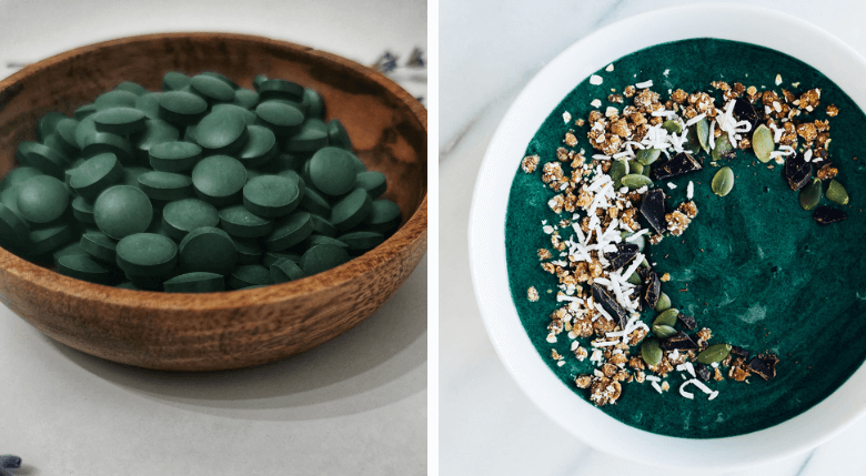 porridge cu alga verde