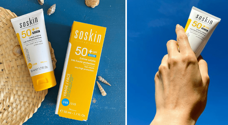 crema cu SPF 50+ Soskin